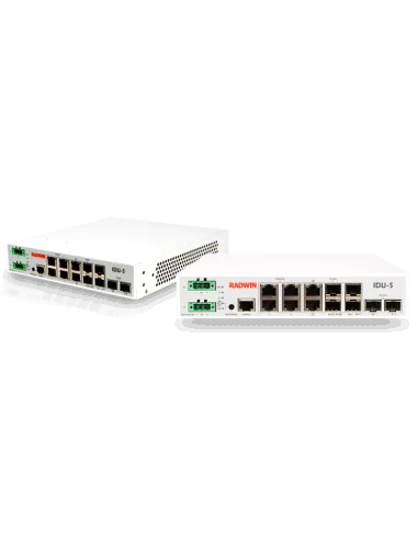 Radwin IDU-S Layer 2 Indoor Switch - Managed, Dual DC Input, PSU Excluded