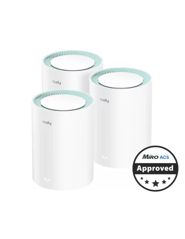 Cudy Dual Band 1800Mbps WiFi 6 Gigabit Mesh 3-Pack | M1800 (3-Pack)
