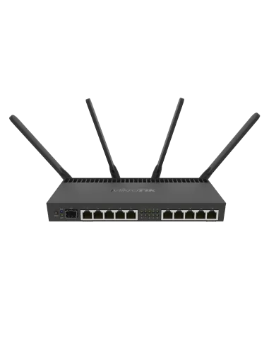  MikroTik 10-port Gigabit 1-SFP+ AC WiFi Router | RB4011iGS+5HacQ2H