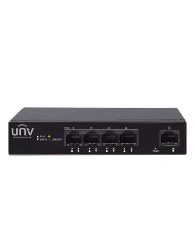 UNV - 4x Gigabit PoE Ethernet Port switch, 1x Gigabit port