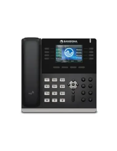 Sangoma - IP Phone S505 Mid Level Phone, 3.5 Inch Color screen, 35 Programable softkeys, 4 x VoIP ac 