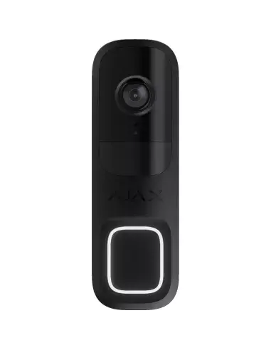 AJAX Security Outdoor Black 4MP WiFi Video Doorbell with PIR & AI | AJAX-DB-B 
